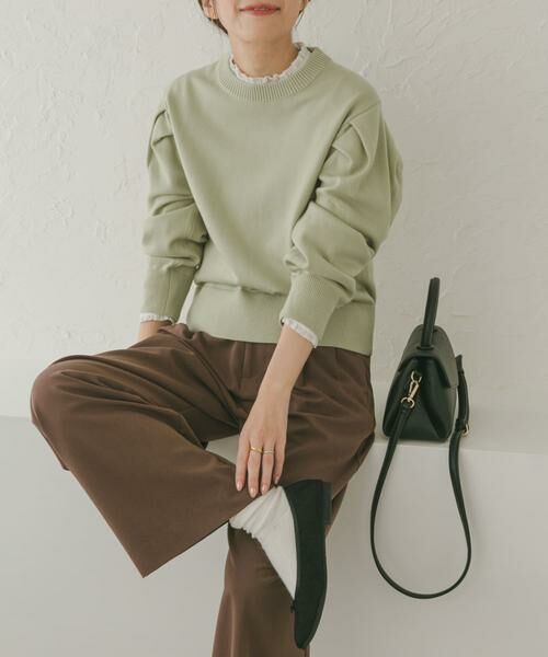 URBAN RESEARCH DOORS / アーバンリサーチ ドアーズ シャツ・ブラウス | ピンタックフリルスタンドカラーブラウス | 詳細22