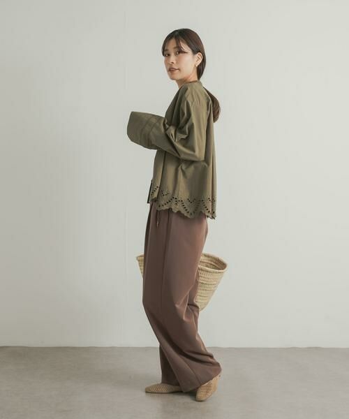 URBAN RESEARCH DOORS / アーバンリサーチ ドアーズ カーディガン・ボレロ | レース刺繍Vネックカーディガン | 詳細13