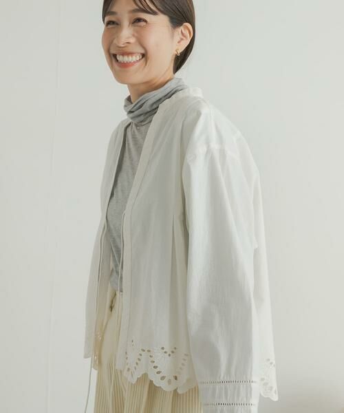 URBAN RESEARCH DOORS / アーバンリサーチ ドアーズ カーディガン・ボレロ | レース刺繍Vネックカーディガン | 詳細29