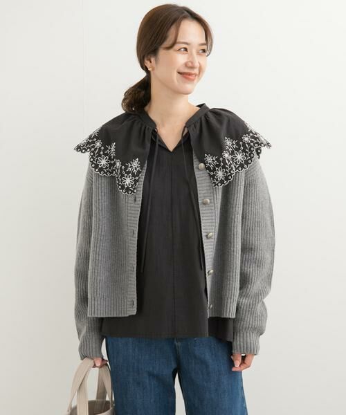 URBAN RESEARCH DOORS / アーバンリサーチ ドアーズ シャツ・ブラウス | レース刺繍ラッフルブラウス | 詳細21