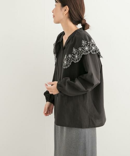 URBAN RESEARCH DOORS / アーバンリサーチ ドアーズ シャツ・ブラウス | レース刺繍ラッフルブラウス | 詳細30