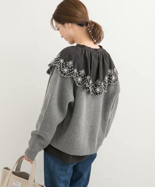 URBAN RESEARCH DOORS / アーバンリサーチ ドアーズ シャツ・ブラウス | レース刺繍ラッフルブラウス | 詳細22