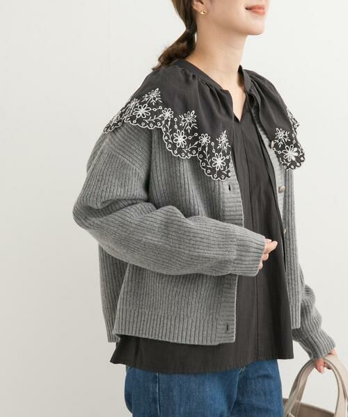 URBAN RESEARCH DOORS / アーバンリサーチ ドアーズ シャツ・ブラウス | レース刺繍ラッフルブラウス | 詳細23