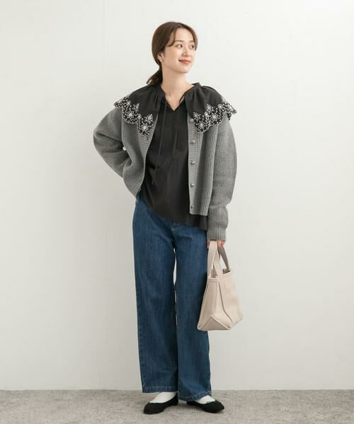 URBAN RESEARCH DOORS / アーバンリサーチ ドアーズ シャツ・ブラウス | レース刺繍ラッフルブラウス | 詳細25