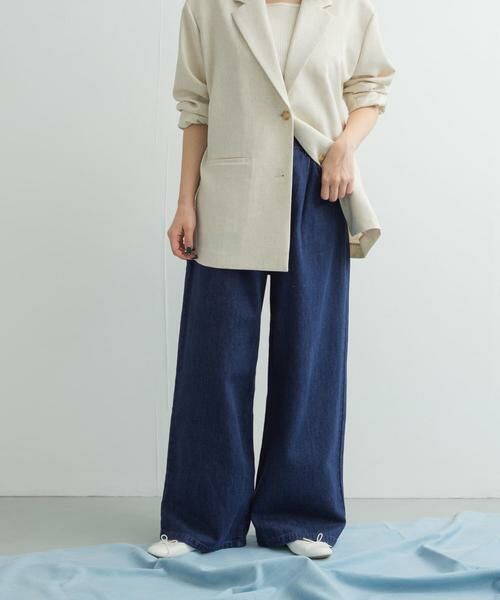 URBAN RESEARCH DOORS / アーバンリサーチ ドアーズ デニムパンツ | Denim Tuck Wide Pants | 詳細10
