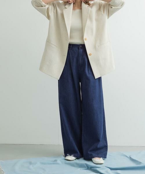 URBAN RESEARCH DOORS / アーバンリサーチ ドアーズ デニムパンツ | Denim Tuck Wide Pants | 詳細12
