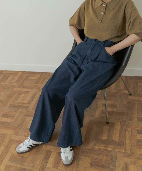 URBAN RESEARCH DOORS / アーバンリサーチ ドアーズ デニムパンツ | Denim Tuck Wide Pants | 詳細13