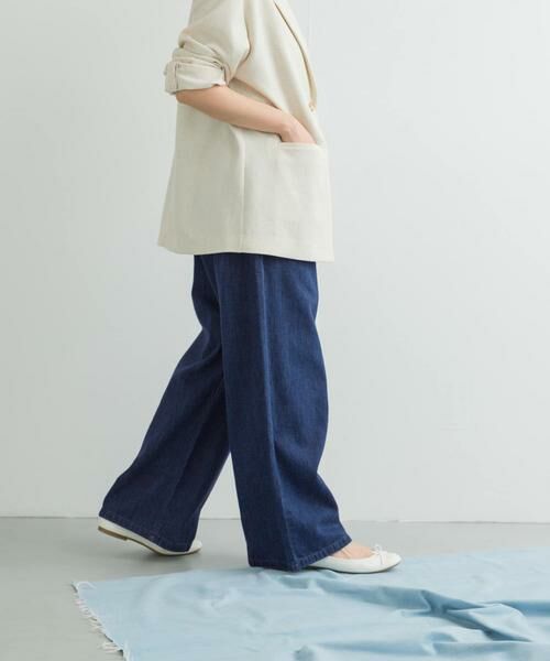 URBAN RESEARCH DOORS / アーバンリサーチ ドアーズ デニムパンツ | Denim Tuck Wide Pants | 詳細9