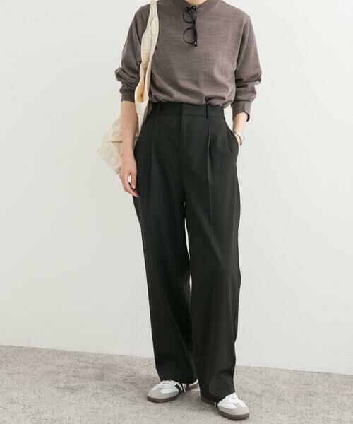 URBAN RESEARCH DOORS / アーバンリサーチ ドアーズ その他パンツ | 『UR TECH』後ゴムトラウザーパンツ(ブラック)