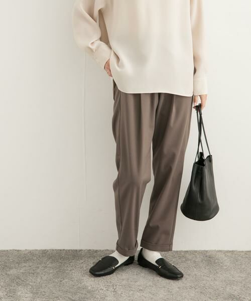 URBAN RESEARCH DOORS / アーバンリサーチ ドアーズ その他パンツ | ツイルストレッチテーパードイージーパンツ | 詳細1