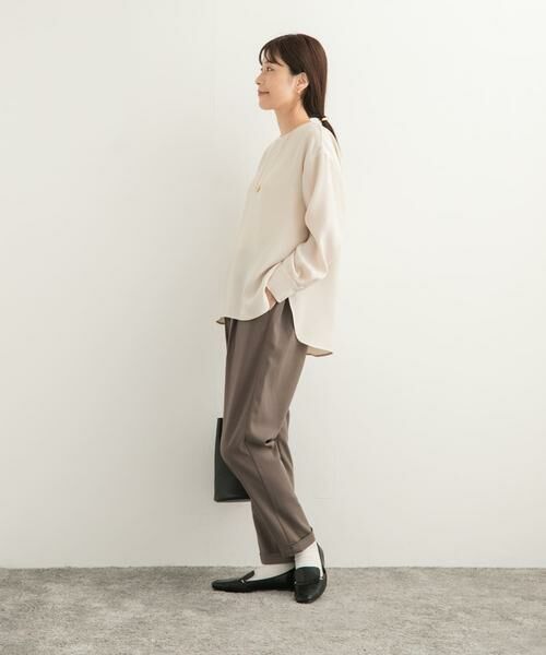 URBAN RESEARCH DOORS / アーバンリサーチ ドアーズ その他パンツ | ツイルストレッチテーパードイージーパンツ | 詳細10