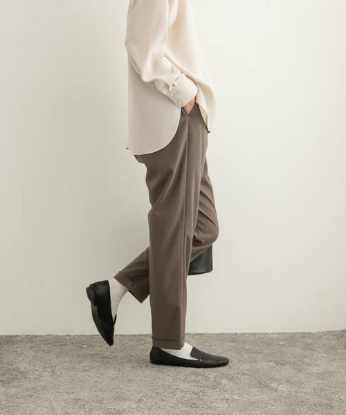 URBAN RESEARCH DOORS / アーバンリサーチ ドアーズ その他パンツ | ツイルストレッチテーパードイージーパンツ | 詳細6