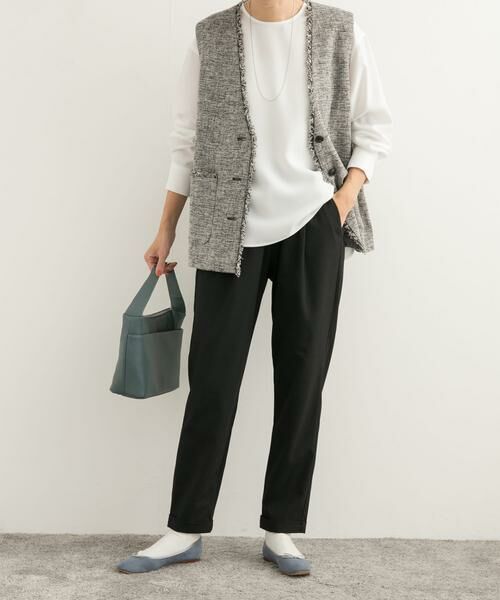 URBAN RESEARCH DOORS / アーバンリサーチ ドアーズ その他パンツ | ツイルストレッチテーパードイージーパンツ | 詳細22