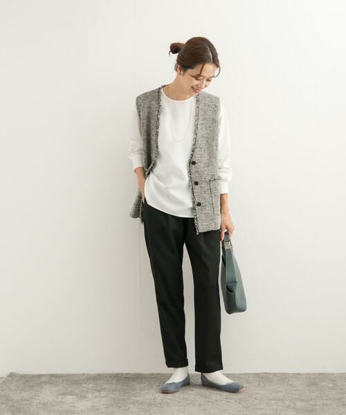 URBAN RESEARCH DOORS / アーバンリサーチ ドアーズ その他パンツ | ツイルストレッチテーパードイージーパンツ | 詳細24