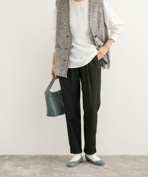 URBAN RESEARCH DOORS / アーバンリサーチ ドアーズ その他パンツ | ツイルストレッチテーパードイージーパンツ | 詳細15