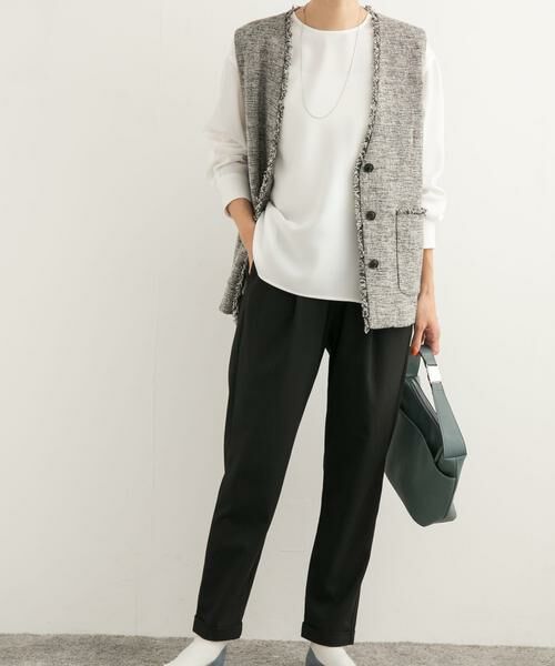 URBAN RESEARCH DOORS / アーバンリサーチ ドアーズ その他パンツ | ツイルストレッチテーパードイージーパンツ | 詳細21