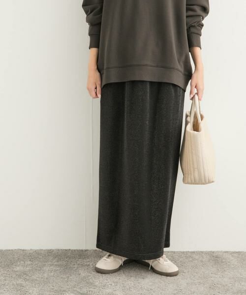 URBAN RESEARCH DOORS / アーバンリサーチ ドアーズ スカート | ラメカットストレートスカート | 詳細1