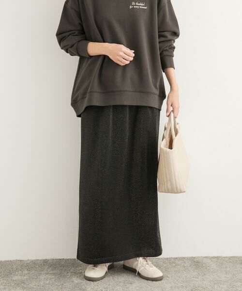 URBAN RESEARCH DOORS / アーバンリサーチ ドアーズ スカート | ラメカットストレートスカート | 詳細4