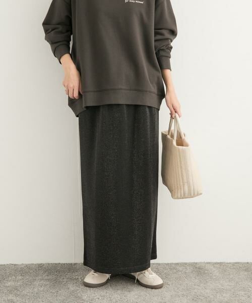 URBAN RESEARCH DOORS / アーバンリサーチ ドアーズ スカート | ラメカットストレートスカート | 詳細5