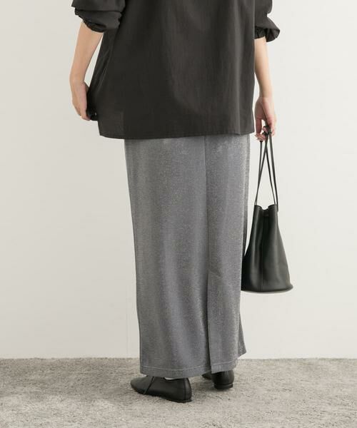 URBAN RESEARCH DOORS / アーバンリサーチ ドアーズ スカート | ラメカットストレートスカート | 詳細11