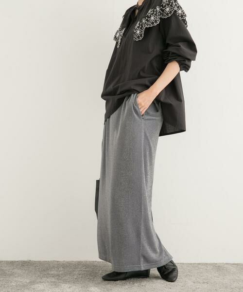 URBAN RESEARCH DOORS / アーバンリサーチ ドアーズ スカート | ラメカットストレートスカート | 詳細13