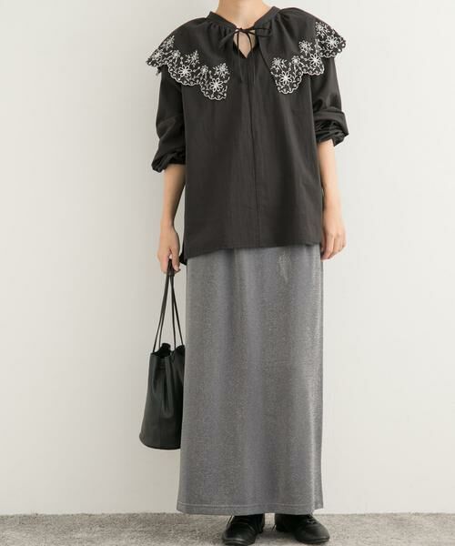 URBAN RESEARCH DOORS / アーバンリサーチ ドアーズ スカート | ラメカットストレートスカート | 詳細16