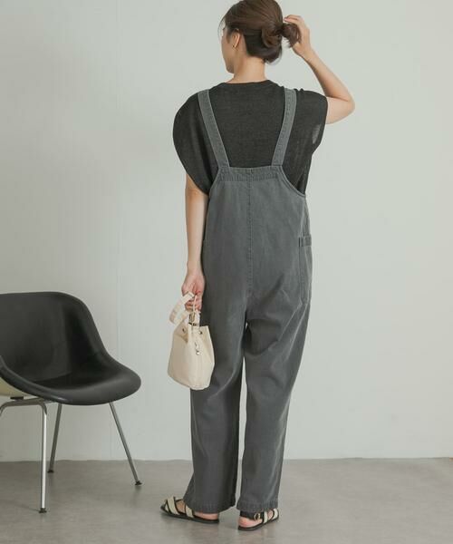 URBAN RESEARCH DOORS / アーバンリサーチ ドアーズ サロペット・オールインワン | デニムサロペット(グレー)