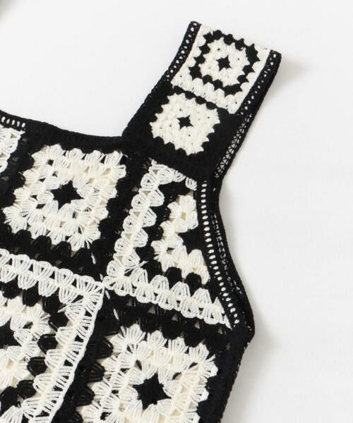 URBAN RESEARCH DOORS / アーバンリサーチ ドアーズ ワンピース | パッチワーククロシェニットワンピース | 詳細15