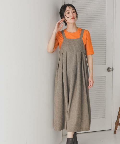 URBAN RESEARCH DOORS / アーバンリサーチ ドアーズ ワンピース | ネップツィードワンピース | 詳細1