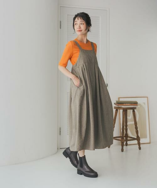 URBAN RESEARCH DOORS / アーバンリサーチ ドアーズ ワンピース | ネップツィードワンピース | 詳細10