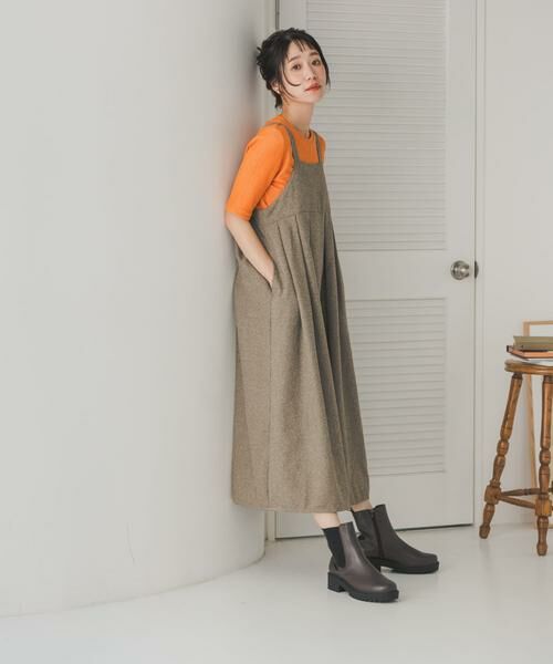 URBAN RESEARCH DOORS / アーバンリサーチ ドアーズ ワンピース | ネップツィードワンピース | 詳細11