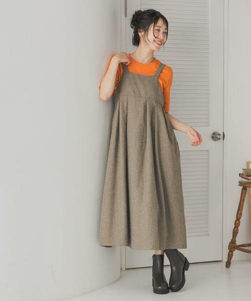URBAN RESEARCH DOORS / アーバンリサーチ ドアーズ ワンピース | ネップツィードワンピース | 詳細2