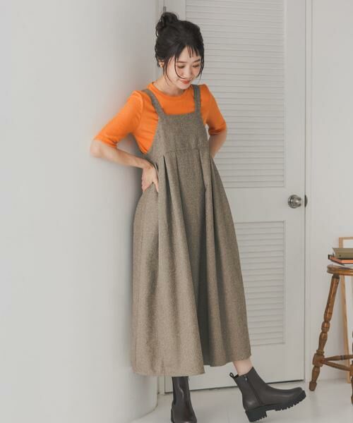 URBAN RESEARCH DOORS / アーバンリサーチ ドアーズ ワンピース | ネップツィードワンピース | 詳細3