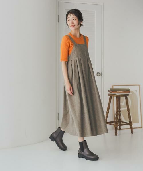 URBAN RESEARCH DOORS / アーバンリサーチ ドアーズ ワンピース | ネップツィードワンピース | 詳細8