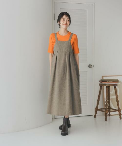 URBAN RESEARCH DOORS / アーバンリサーチ ドアーズ ワンピース | ネップツィードワンピース | 詳細9
