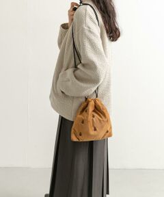 URBAN RESEARCH DOORS / アーバンリサーチ ドアーズ ショルダーバッグ | 『別注』beej×DOORS　刺繍巾着バッグ