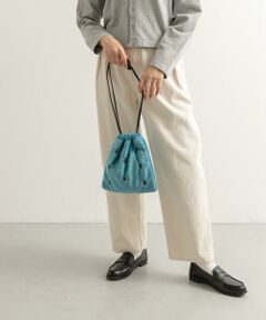 URBAN RESEARCH DOORS / アーバンリサーチ ドアーズ ショルダーバッグ | 『別注』beej×DOORS　刺繍巾着バッグ