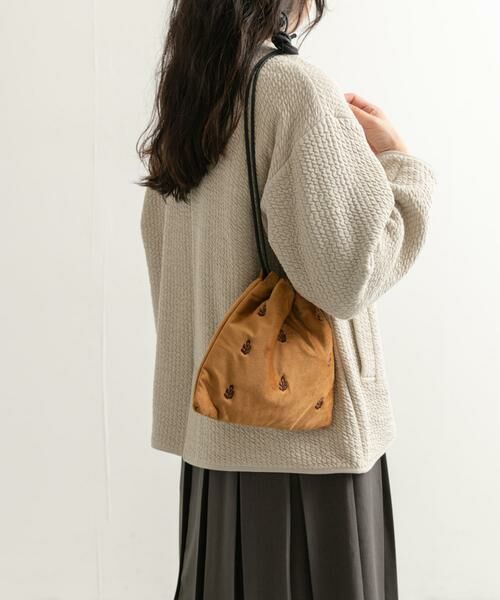 URBAN RESEARCH DOORS / アーバンリサーチ ドアーズ ショルダーバッグ | 『別注』beej×DOORS　刺繍巾着バッグ | 詳細4