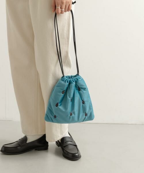 URBAN RESEARCH DOORS / アーバンリサーチ ドアーズ ショルダーバッグ | 『別注』beej×DOORS　刺繍巾着バッグ | 詳細11