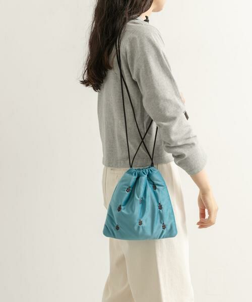 URBAN RESEARCH DOORS / アーバンリサーチ ドアーズ ショルダーバッグ | 『別注』beej×DOORS　刺繍巾着バッグ | 詳細12