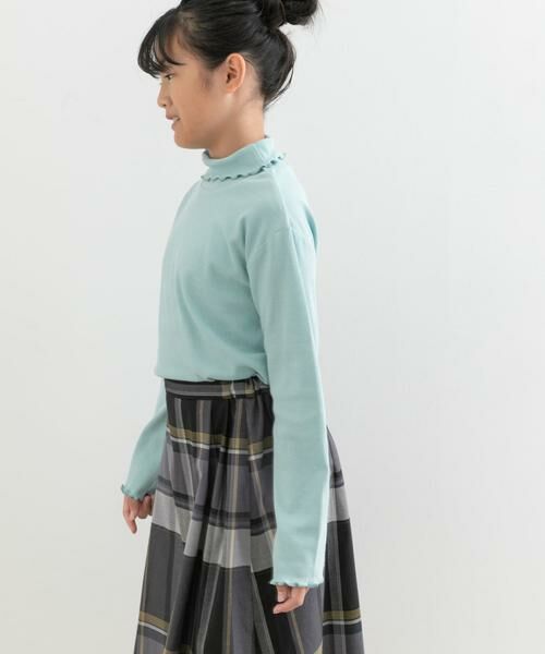 URBAN RESEARCH DOORS / アーバンリサーチ ドアーズ トップス | メローフリルリブタートルネックTシャツ(KIDS) | 詳細1