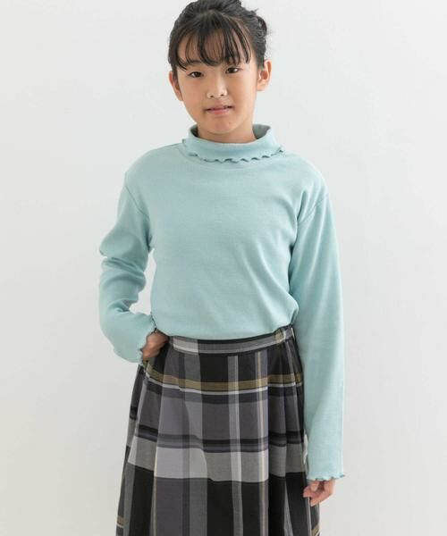 URBAN RESEARCH DOORS / アーバンリサーチ ドアーズ トップス | メローフリルリブタートルネックTシャツ(KIDS) | 詳細10