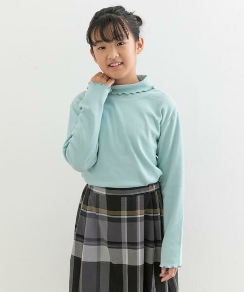 URBAN RESEARCH DOORS / アーバンリサーチ ドアーズ トップス | メローフリルリブタートルネックTシャツ(KIDS) | 詳細11