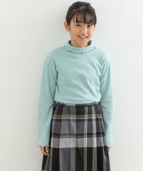 URBAN RESEARCH DOORS / アーバンリサーチ ドアーズ トップス | メローフリルリブタートルネックTシャツ(KIDS) | 詳細2