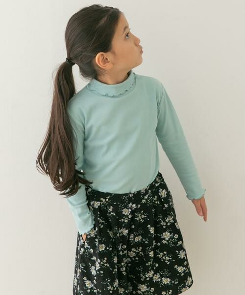 URBAN RESEARCH DOORS / アーバンリサーチ ドアーズ トップス | メローフリルリブタートルネックTシャツ(KIDS) | 詳細5