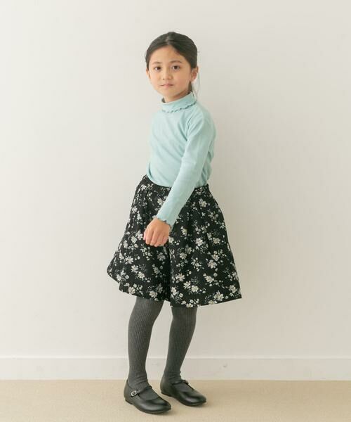 URBAN RESEARCH DOORS / アーバンリサーチ ドアーズ トップス | メローフリルリブタートルネックTシャツ(KIDS) | 詳細7