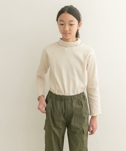 URBAN RESEARCH DOORS / アーバンリサーチ ドアーズ トップス | メローフリルリブタートルネックTシャツ(KIDS) | 詳細23