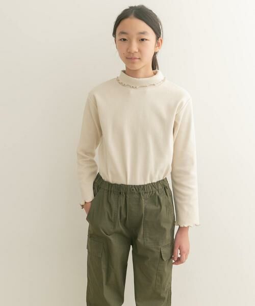 URBAN RESEARCH DOORS / アーバンリサーチ ドアーズ トップス | メローフリルリブタートルネックTシャツ(KIDS) | 詳細24