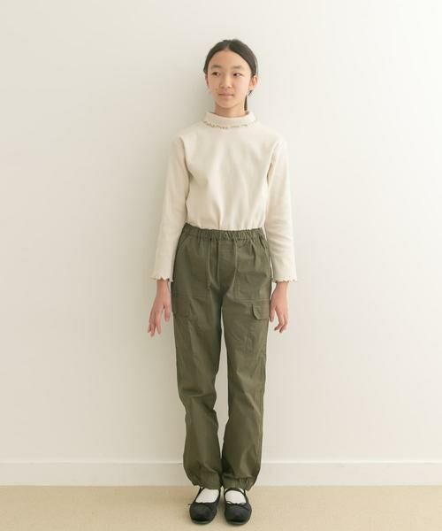 URBAN RESEARCH DOORS / アーバンリサーチ ドアーズ トップス | メローフリルリブタートルネックTシャツ(KIDS) | 詳細25