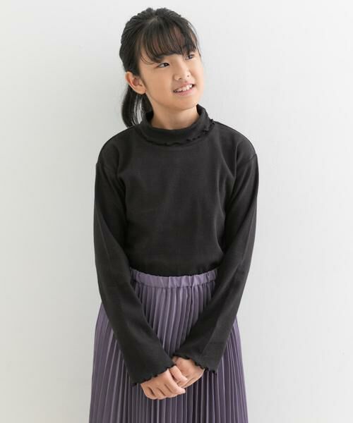 URBAN RESEARCH DOORS / アーバンリサーチ ドアーズ トップス | メローフリルリブタートルネックTシャツ(KIDS) | 詳細29